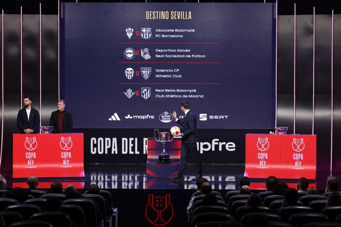 Imagen general tras el sorteo de cuartos de final de la Copa del Rey 25-26