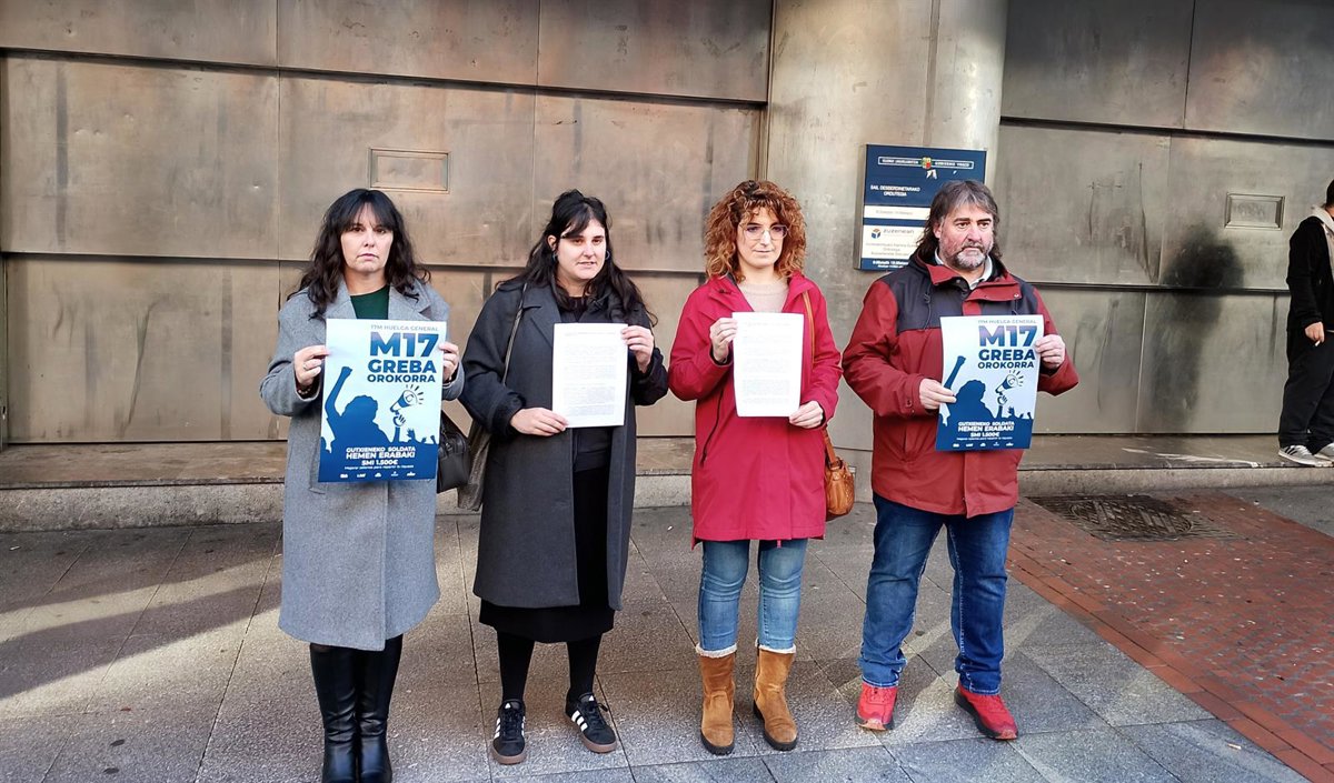 ELA, LAB, Steilas, ESK, Hiru y Etxalde dicen que la huelga por SMI propio es la única vía que dejan gobierno y patronal
