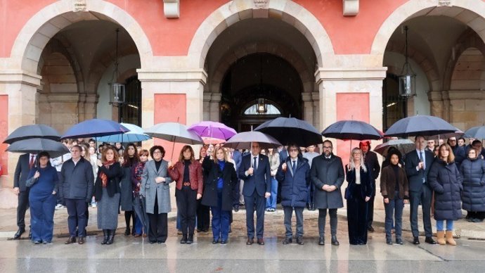 Minut de silenci al Parlament de Catalunya 