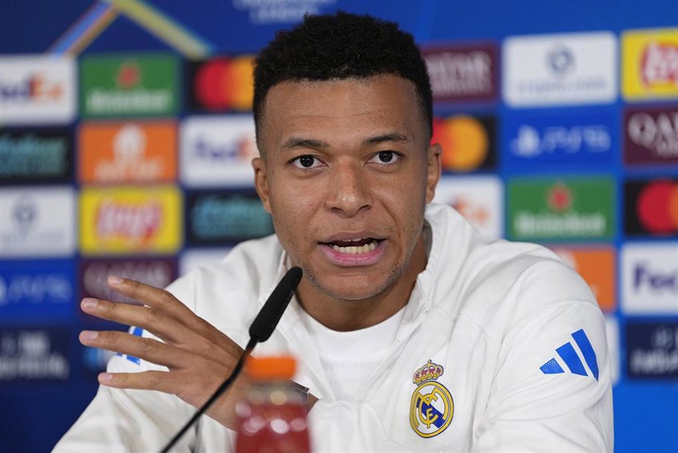 El jugador francés del Real Madrid Kylian Mbappé.