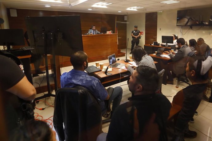 Los Lagos, 14 de Enero 21016 En el juzgado de garantia de la comuna de los Lagos en la Region de los Rios se realiza el control de detención de los hermanos Troncoso Chuñil y el ex yerno de Julia Chuñil Nicolas Klein/Aton Chile