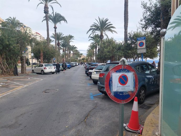 Aparcamiento del Paseo de Gómiz en Alicante