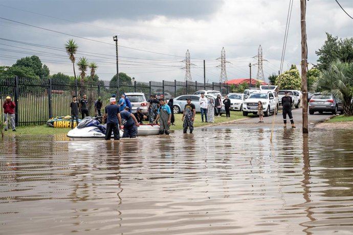 Archivo - Inundaciones en Sudáfrica