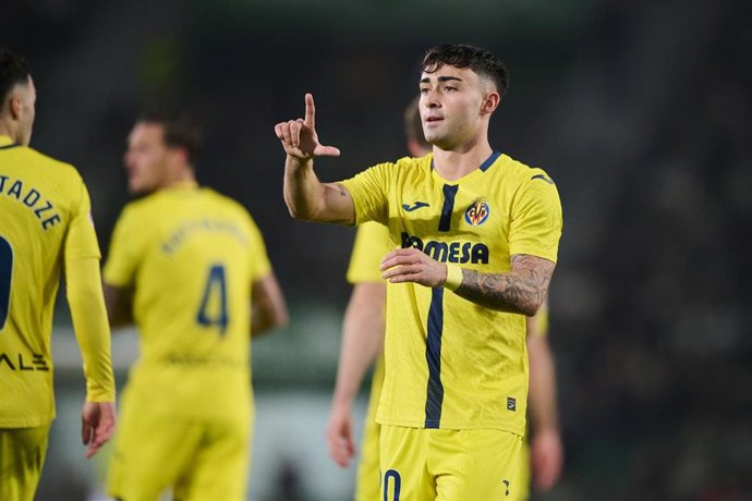 El jugador del Villarreal, Alberto Moleiro.