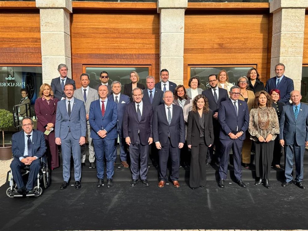 Los participantes en la conferencia iberoamericana de ministros de turismo.
