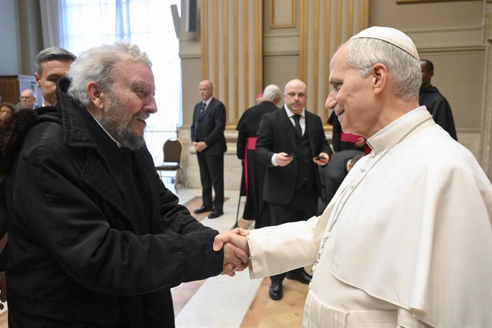 El Papa con el cofundador del Camino Neocatecumenal, Kiko Argüello.