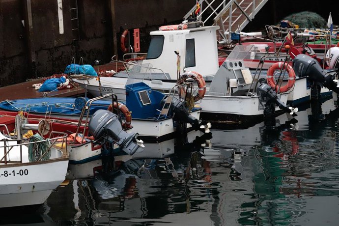 Barcos paralizados. Imagen de archivo