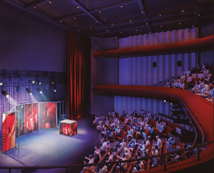 Render del teatro del proyecto Gènesis de Focus