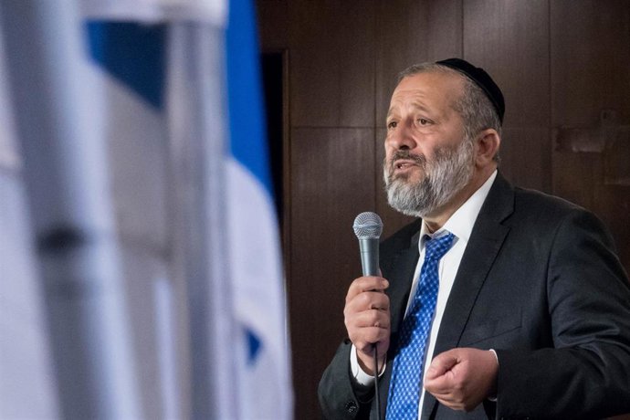 Archivo - El líder del partido ultraortodoxo israelí Shas, Aryeh Deri