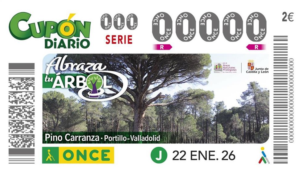Cupón dedicado al Pino de Carranza.
