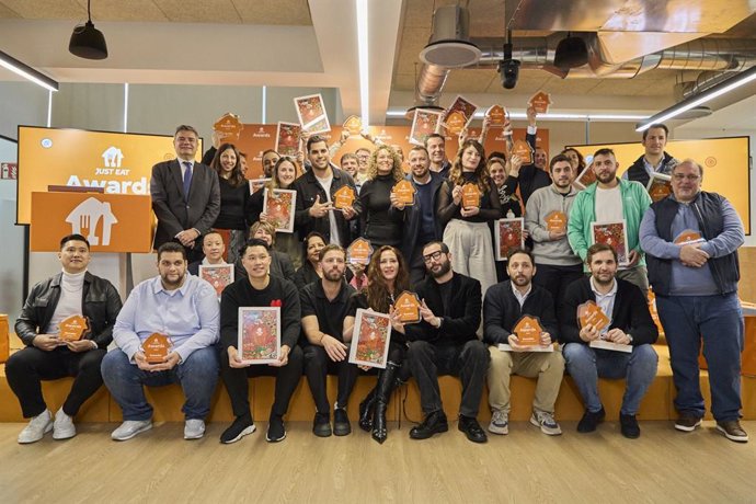 Archivo - Ganadores de los Premios Just Eat de 2024.
