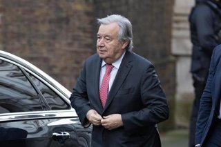 Secretario general de la ONU, Antonio Guterres, durante una reciente visita a Reino Unido.
