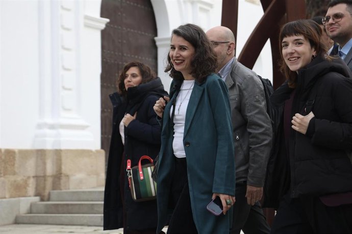 La diputada de Unidas por Extremadura, Irene de Miguel, durante la sesión constitutiva de la XII Legislatura de la Asamblea de Extremadura