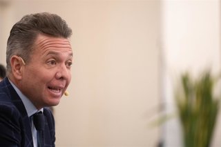 El gobernador de Jalisco, Pablo Lemus, durante un encuentro informativo organizado por Europa Press, a 20 de enero de 2026, en Madrid (España).