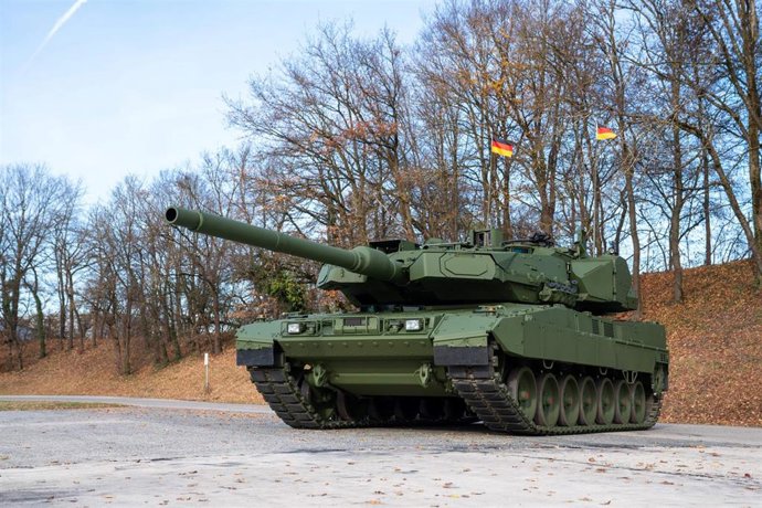Archivo - Un tanque Leopard 2 A8