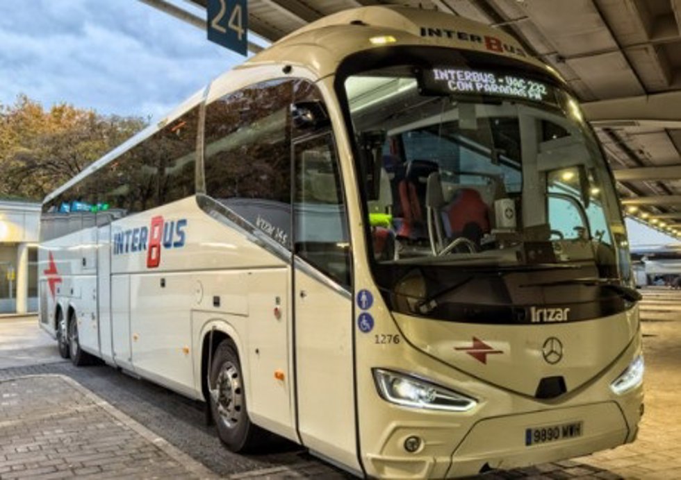Imagen de archivo de un autobús de interbus.