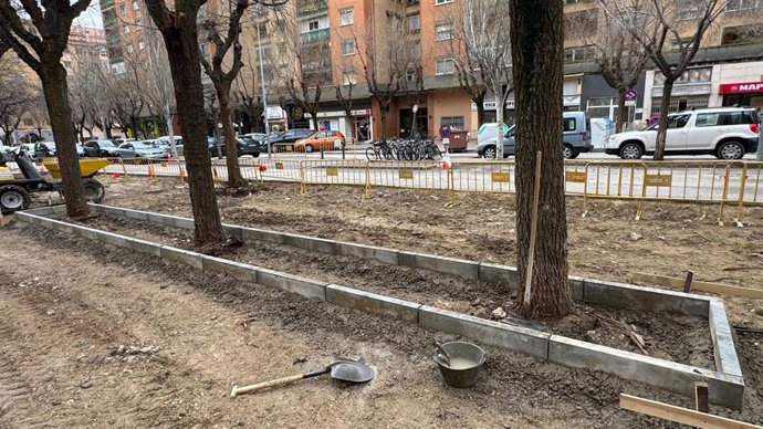 Actuación en la avenida de los Pirineos de Huesca.