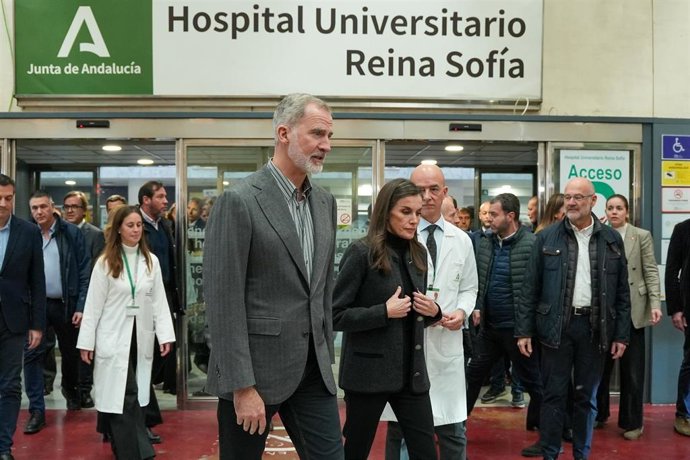 Los Reyes, Felipe VI y Letizia, se han desplazado al Hospital Universitario Reina Sofía de Córdoba, para visitar a los heridos y sus familiares. Se trata del centro hospitalario que acoge al mayor número de heridos en el siniestro ferroviario de Adamuz.