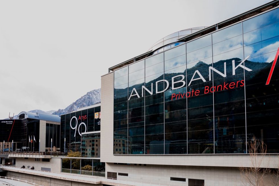 Vista de la sede central de Andbank en Andorra.