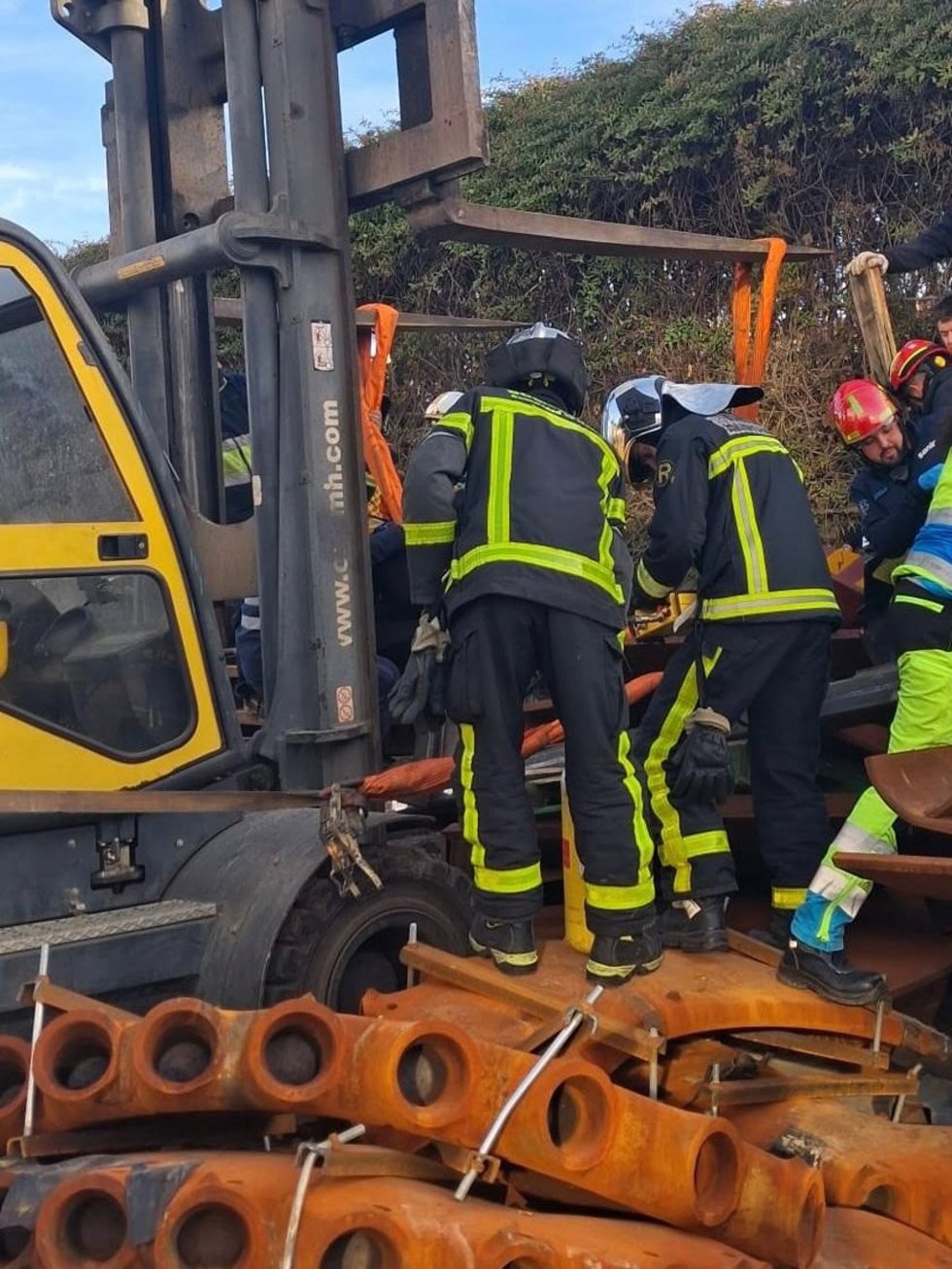 Accidente laboral en Algete.
