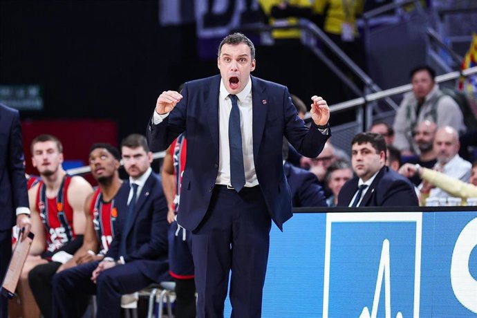 Archivo - Paolo Galbiati, entrenador del Kosner Baskonia.