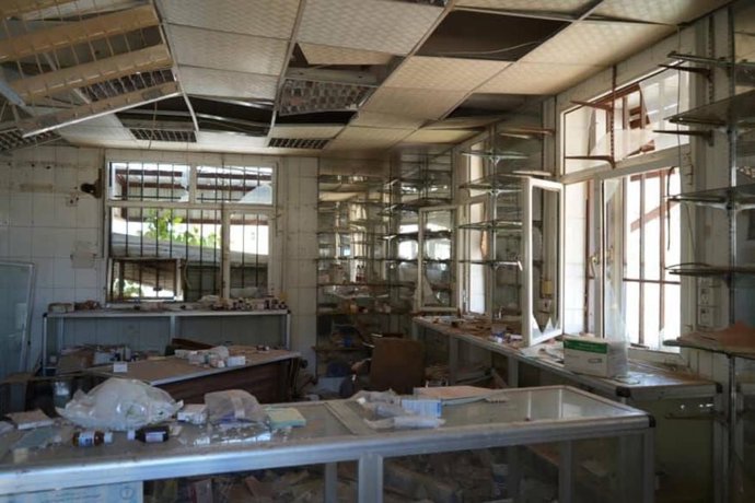 Archivo - KHARTOUM, April 18, 2025  -- This photo taken on April 16, 2025 shows a scene of destruction in the main building of Khartoum Hospital as a result of military clashes between the Sudanese Armed Forces (SAF) and the Rapid Support Forces (RSF) in 