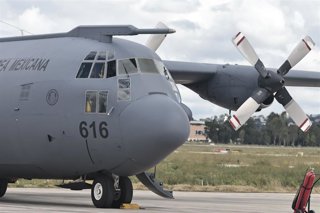 Archivo - Avión militar de las Fuerzas Armadas mexicanas