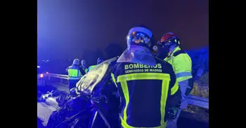 Hospitalizadas una madre y su hijo por el incendio de su vivienda en Boadilla del Monte