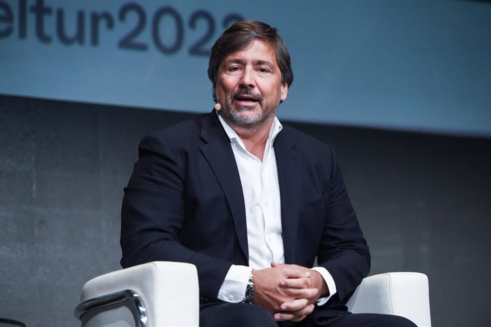 Archivo - El CEO de W2M, Gabriel Subías, durante la XVIII edición del Foro Hosteltur, en el Teatro Goya, a 3 de mayo de 2023, en Madrid (España). 