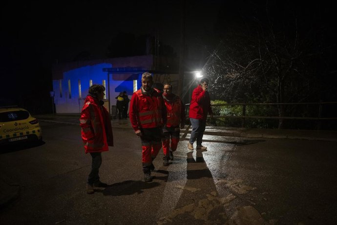 Els equips d'emergències a Gelida (Barcelona)