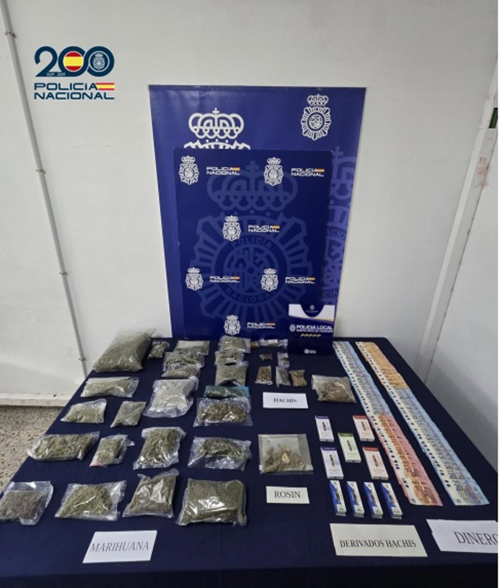 Drogas requisadas en el desmantelamiento de punto de venta de drogas en Santa Cruz de Tenerife