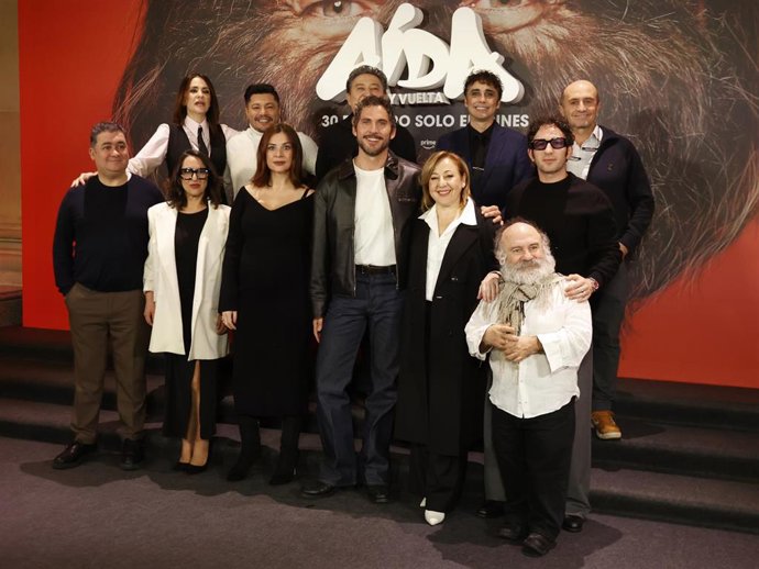 El elenco de 'Aída y vuelta' ha presentado la película a la prensa ante su estreno el próximo 30 de enero