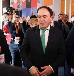 El presidente de la Comunidad Valenciana, Juanfran Pérez Llorca,en Fitur