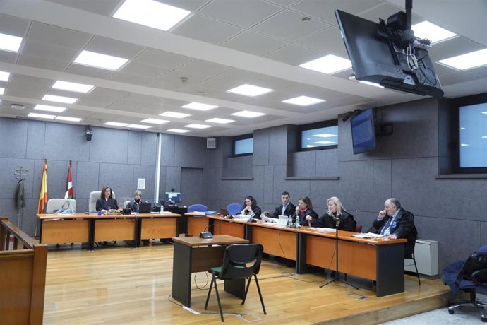 La sala número 3 de la Audiencia de Bizkaia, que ha juzgado al acusado de matar a spuñaladas a su pareja sentimental en Bilbao