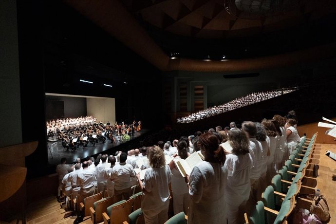 Imagen del proyecto 'Cantar con la ROSS' organizado por la Real Orquesta Sinfónica de Sevilla.