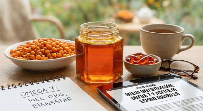 Omega 7 y espino amarillo: ciencia para piel y ojos.