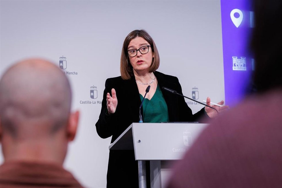 La portavoz del Ejecutivo castellanomanchego, Esther Padilla.