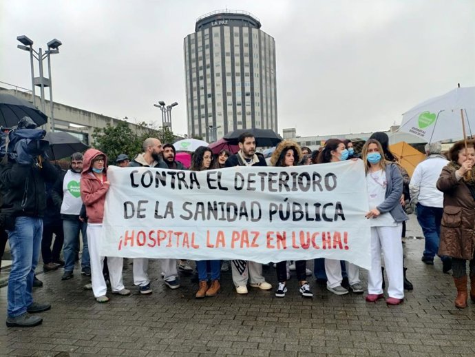Concentración en el Hospital La Paz