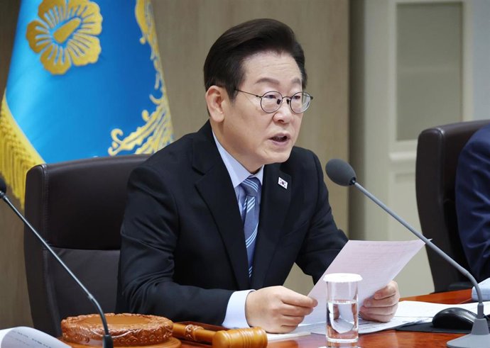 Archivo - El presidente de Corea del Sur, Lee Jae Myung, en una imagen de archivo.