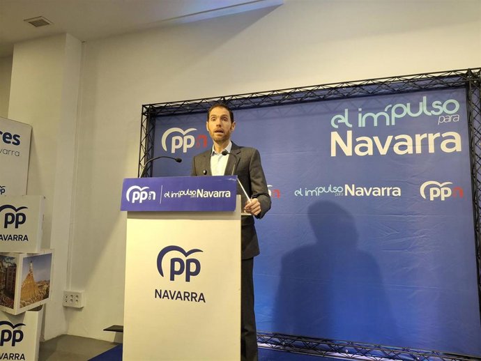 Archivo - El secretario general del Partido Popular de Navarra, Sergio Sayas.