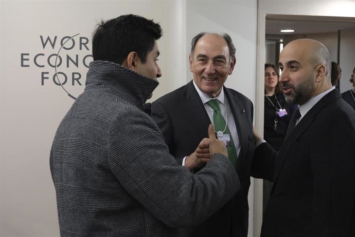 El presidente de Iberdrola, Ignacio Sánchez Galán, en Davos