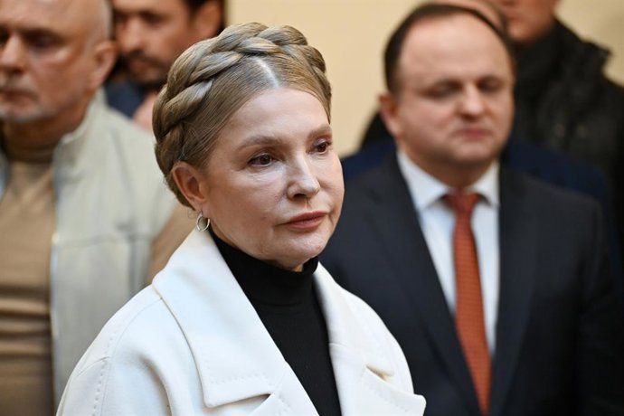January 16, 2026, Kyiv, Ukraine: Yulia Tymoshenko, head of the Batkivshchyna faction, attends a court hearing at the High Anti-Corruption Court in Kyiv. The head of the Batkivshchyna parliamentary faction, Yulia Tymoshenko, arrived at the High Anti-Corrup