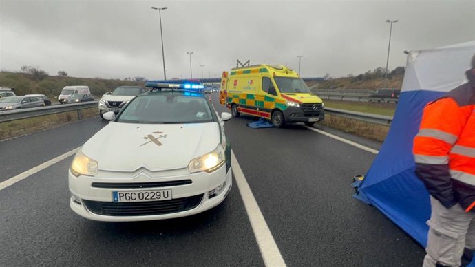Accidente de tráfico en la M-50 a su paso por Alcorcón