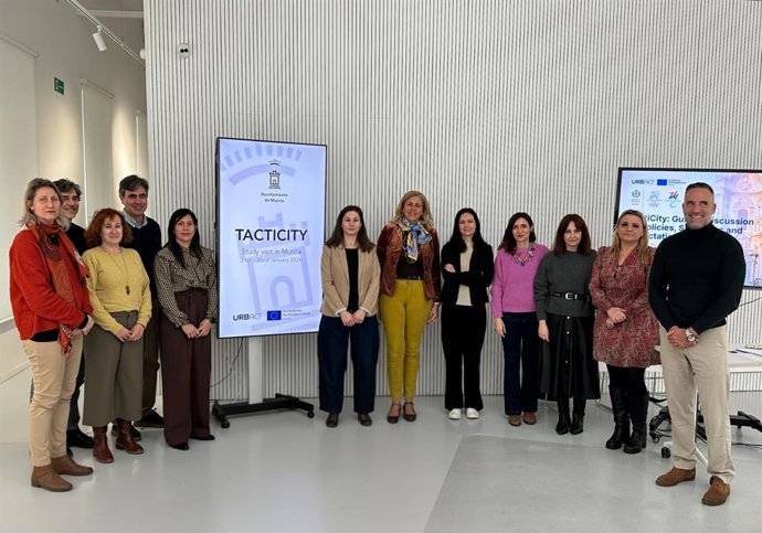 Visita de representantes del Ayuntamiento de Milán y del programa URBACT, financiado por la Comisión Europea, a Murcia