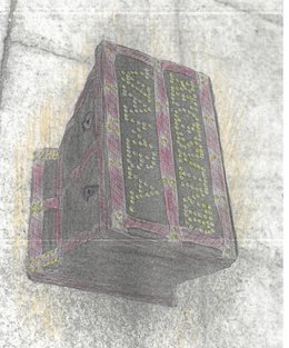 Caja en la que se encuentran los restos de los reyes visigodos Wamba y Recesvinto en la Catedral de Toledo.