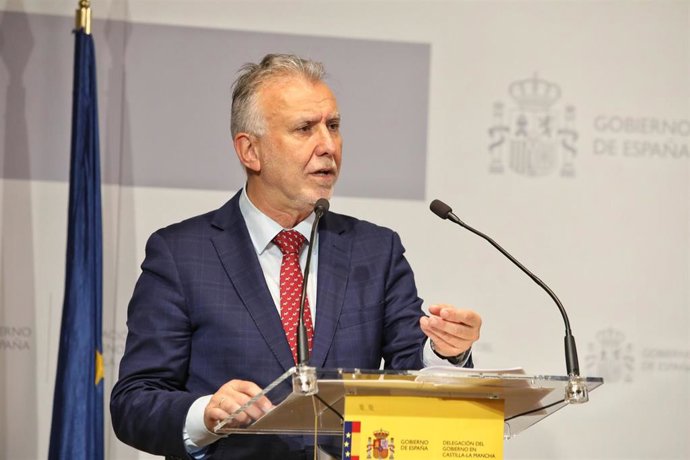 El ministro de Política Territorial, Ángel Víctor Torres durante una comparecencia