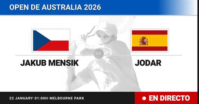 Jakub Mensik - Rafael Jodar: resumen y estadísticas del partido de Treintaidosavos de final de Australian Open ATP