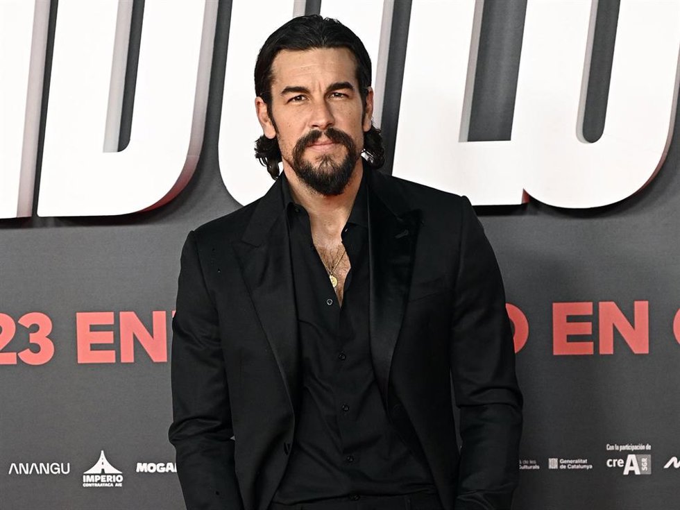 Mario Casas durante el estreno de la película 'Ídolos'