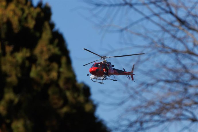 Archivo - Helicóptero de bomberos.