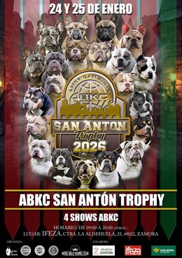 Cartel del certamen ABKC San Antón Trophy 2026 en Zamora.